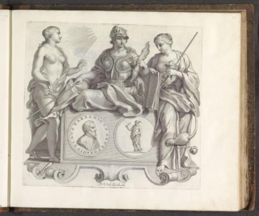 Portrait of Nicolo Barbarigo and the personifications of Eloquence, Truth, and Vigilance