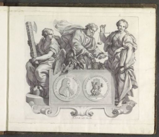 Portrait of Antonio Barbarigo and the personifications of Justice, Charity, and Governance