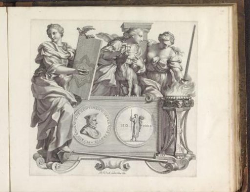 Portrait of Pietro Barbarigo and the personifications of Military Architecture, Fidelity, and Constancy