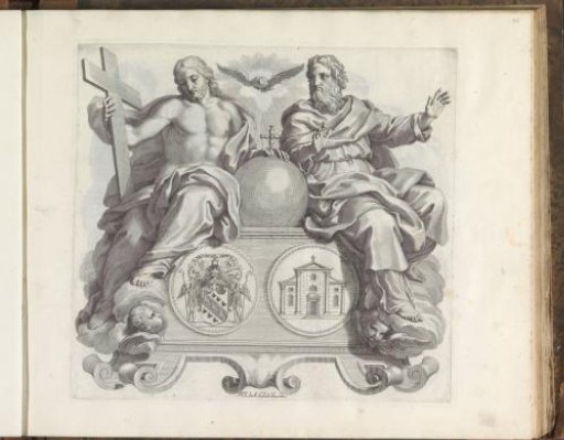 Coat of arms of the Barbarigo family and the Trinity