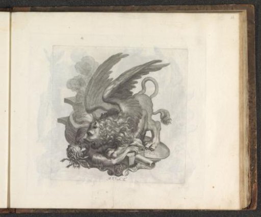 Medusa crushed by the lion of Saint Mark