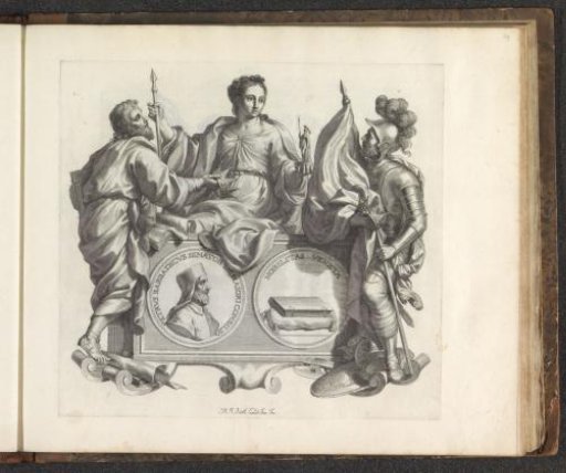 Portrait of Pietro Barbarigo and the personifications of Government, Military Power, and Nobility