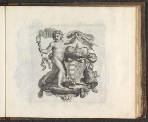 Putto with the coat of arms of Charles I Robert of Hungary