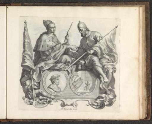 Portrait of Francesco Barbarigo and the personifications of Venice and Florence
