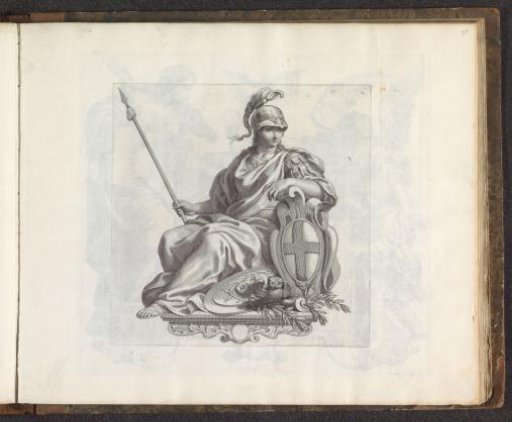 Wisdom with the Coat of Arms of Italy