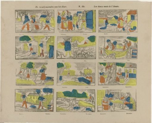 The twelve months of the year / Les douze mois de l'année
