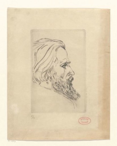Portret van William Degouve de Nunques