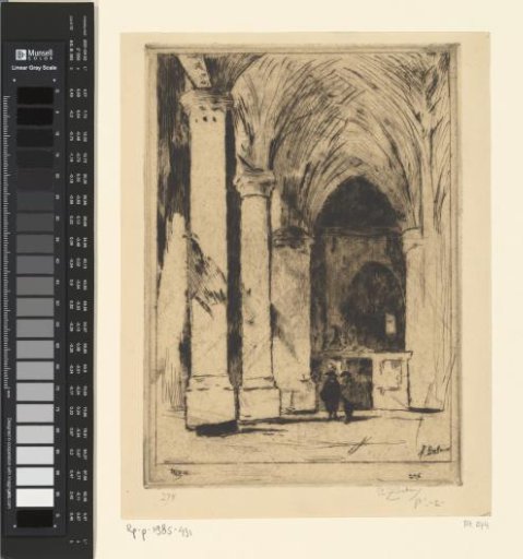 Interior of a Church with Two Figures