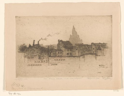 City view, near Paris