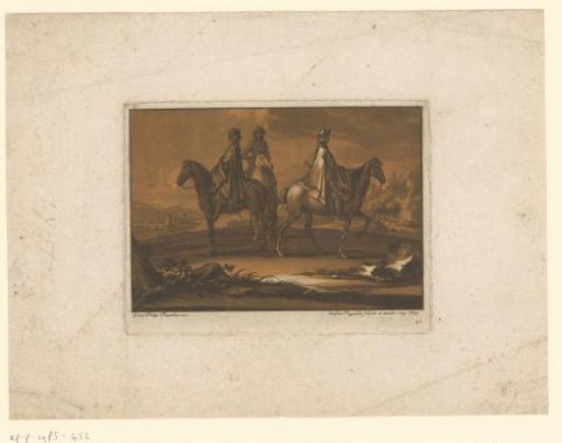 Three riders in cloaks