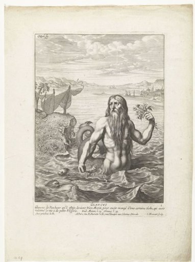 Glaucus as a merman
