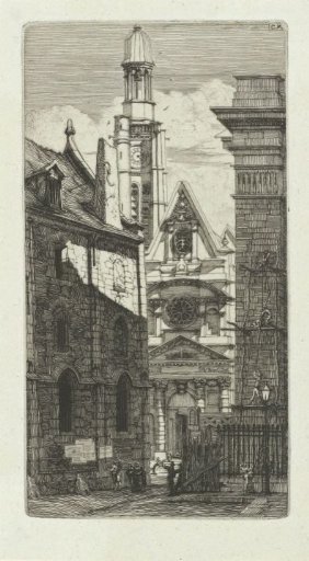 Church of Saint-Etienne du Mont near the Collège Montaigu and the Panthéon in Paris