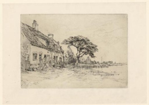 Village on the Bank of the River Bure