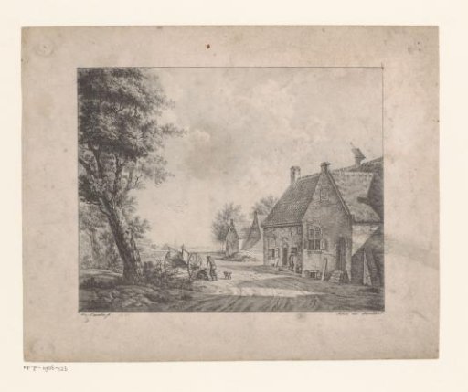 Farms along a country road