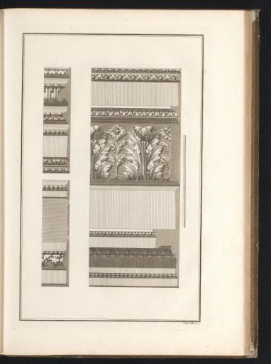 Two designs for architectural ornaments