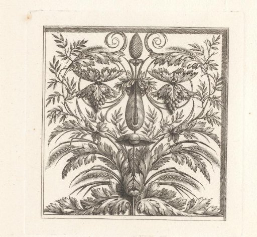 Arabesque with grain and foliage