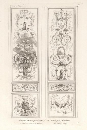 Title print for a series of designs for wall panels