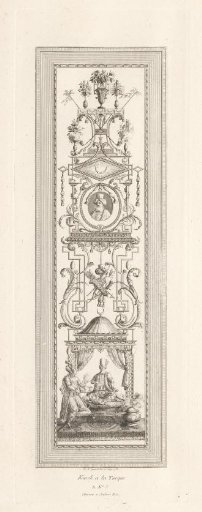 Title print for a series of friezes and panels by François Marie Isidore Queverdo