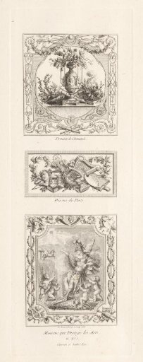 Three designs for ornamental panels