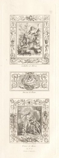 Three designs for ornamental panels