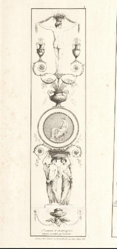 Title print for a series of ornaments by François Boucher