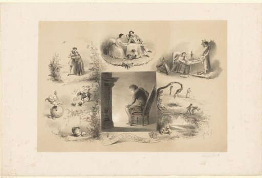 Young Man Sitting in Reverie by a Fireplace