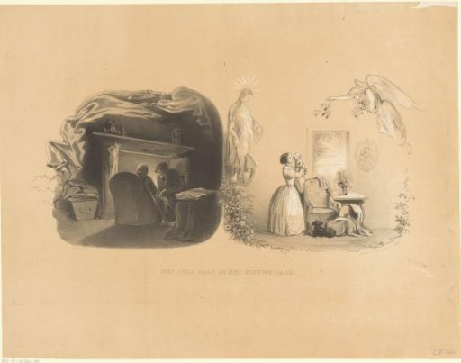 Old and New Year Represented by Two Old People and a Mother with Child