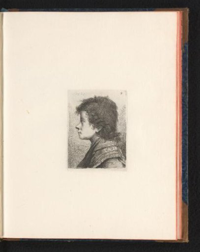 Head of a young man facing left