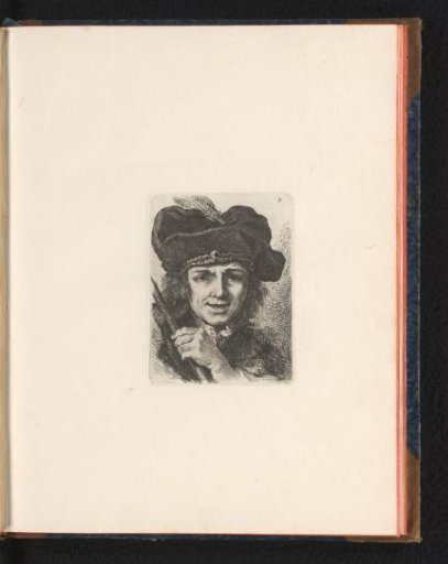 Head of a Young Man with Cap and Feather