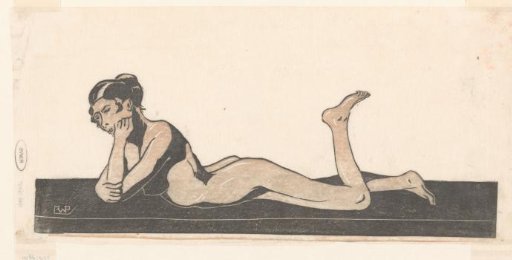 Reclining nude woman