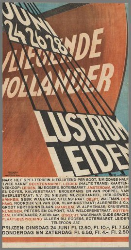 Poster for the open-air play The Flying Dutchman, 1930