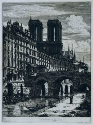 The Petit Pont over the Seine in Paris