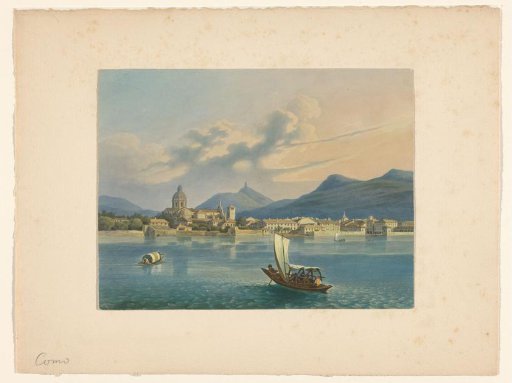 View of Como on Lake Como