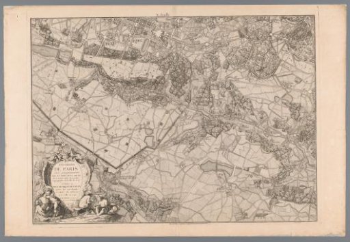 Map of the surroundings of Châteaufort and Versailles