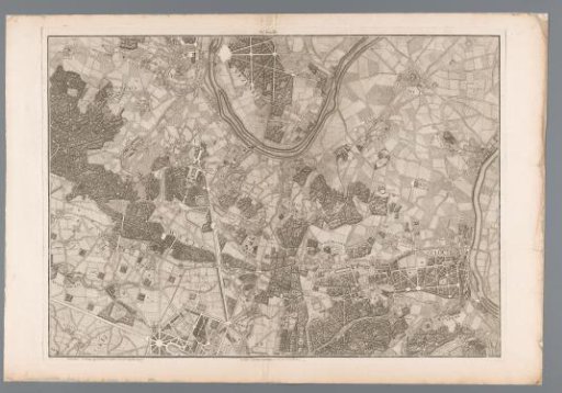 Map of the surroundings of Saint-Cloud