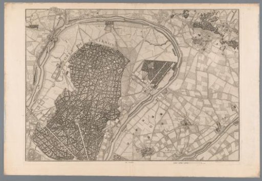 Map of the surroundings of Poissy