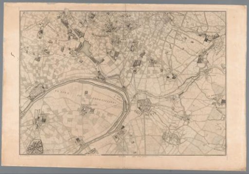 Map of the surroundings of Saint-Denis