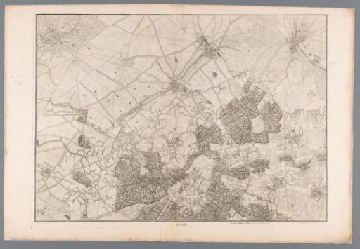 Map of the surroundings of the Abbey of Livry