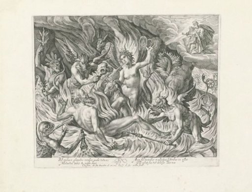 Lazarus in heaven and the rich man in hell