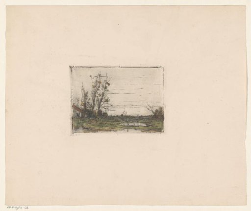 Landscape with a farm