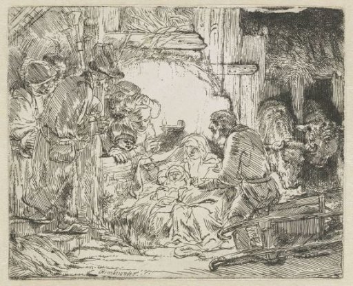 The adoration of the shepherds: with the lamp