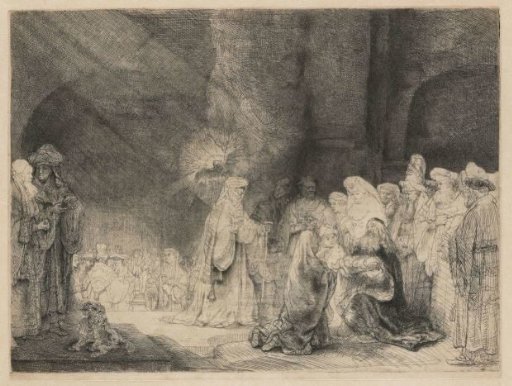 The presentation in the temple: oblong print