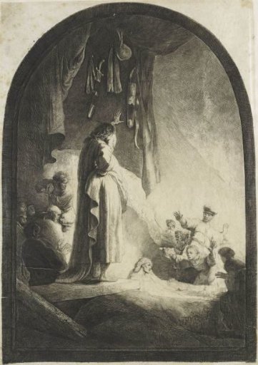 The raising of Lazarus: the larger plate