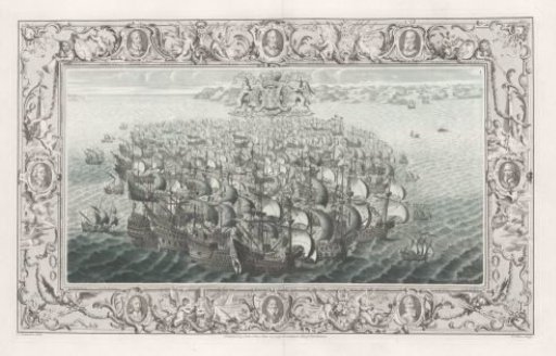 Reproduction of a Wall Tapestry on the Spanish Armada (16-20 July)