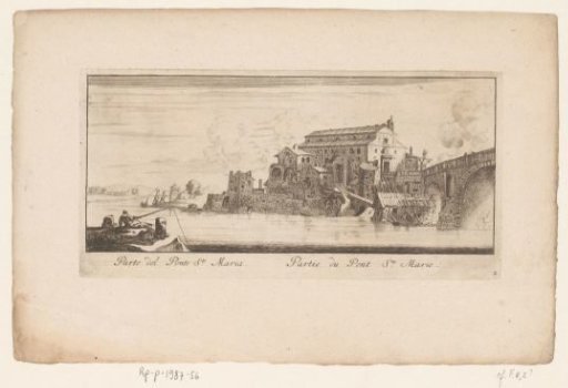 View of part of the Ponte Rotto, Rome