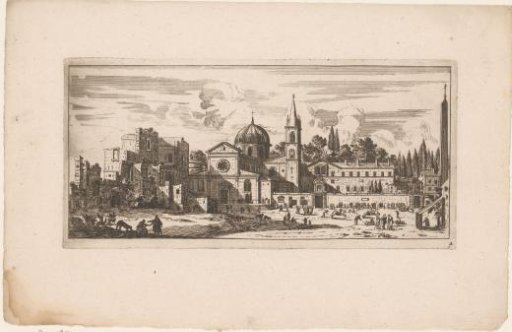 View of Santa Maria del Popolo, Rome