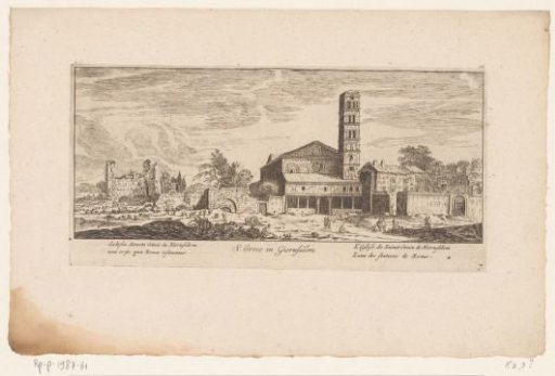 View of Santa Croce in Gerusalemme, Rome