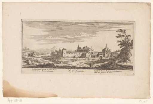 View of the Abbey of Tre Fontane, Rome