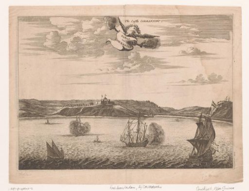 View of Fort Amsterdam in Ghana from the water
