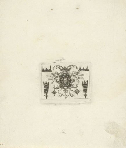 Crowned medallion with the Lamb of God